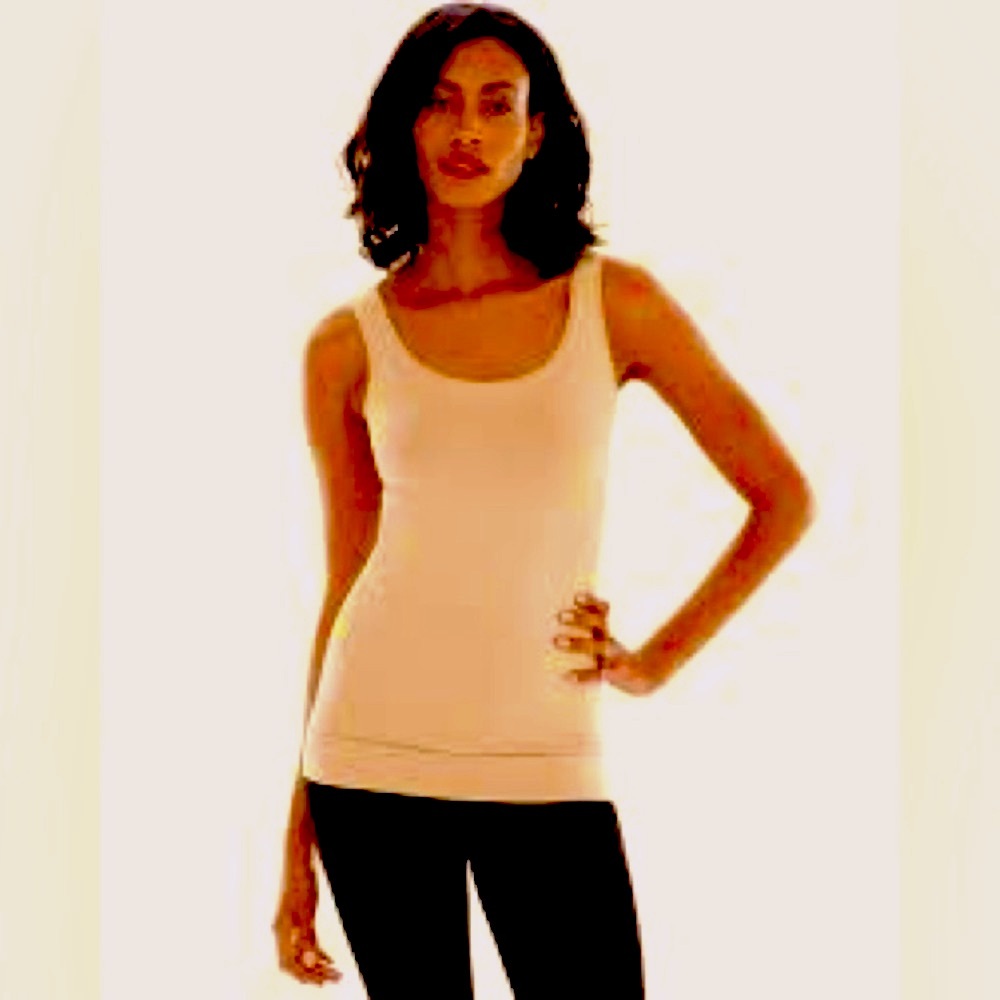 Soma SMALL Intimate The fabulous Cami scoop neck tan stretch tank top camisole
